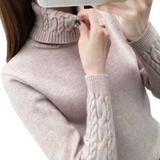 Althea – Rollkragenpullover aus Wolle – Khaki