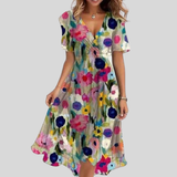 Naomie – Elegantes Sommerkleid für Frauen – Mehrfarbig
