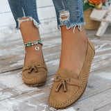 Damen Slipper aus veganem Leder mit weichem Futter – Elegante Mokassins für jeden Tag – Khaki