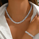 CLAUDINE | HANDGEFERTIGTES SCHWANZFLOSSEN-SCHMUCKSET – Silber