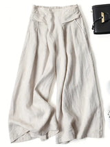 Damen Leicht Weite Hosen | Stilvoll – Beige