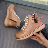 Tracy - Schnürstiefeletten – Khaki