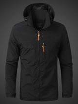 Herren Jacke | wasser- und winddichte Ausführung – Schwarz