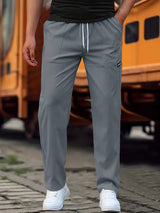 Travys – Lässige Jogging Hose Mit Tasche – Dunkelgrau