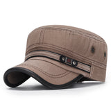 Goggins – Flache Baumwoll Kappe Im Vintage Stil – Braun