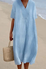 Stylisches Damenkleid - leicht und vielseitig – Blau
