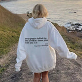 Liebste – übergroßes sweatshirt – Weiß