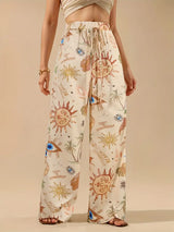 Helena | Boho-Flare-Hosen – Mehrfarbig