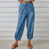 Zayrina - lässige Jogginghose – Denim Blau