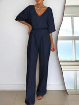 Modischer Damen-Jumpsuit – Marineblau