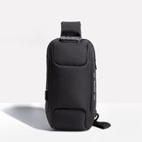 Unisex Eingebauter Ladeanschluss Umhängetasche | Anti-Diebstahl – Schwarz
