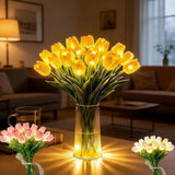 Petaluxe - Elegante LED Blumenvase Mit Beleuchtung Für Eine Gemütliche Wohnatmosphäre – Gelb