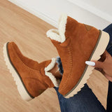 Hanina – mit fleece gefütterte damenstiefel – Braun