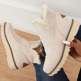 Hanina – mit fleece gefütterte damenstiefel – Beige