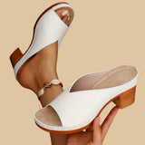 Madelyn | Orthopädisch Gepolstert Sandalen – Weiß