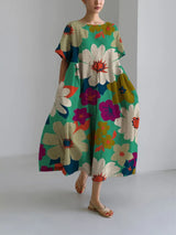 Lilly | Premium Floral Kleid – Farbige Foto