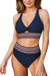 VALERA | Dein eleganter Bauch-Weg-Bikini – Marineblau