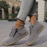 Mila  – Komfortable orthopädische Sneakers + Reißverschluss – Dunkelgrau