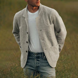 Lässig Bequemer Blazer – Grau