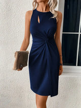 Aloia - Elegantes ärmelloses Kleid für Damen Ideal für Partys und besondere Anlässe – Königsblau