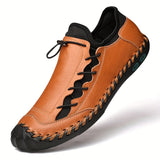 Razam – Lederturnschuh Mit Rutschfester Sohle – Oranje