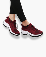 Damen Bequeme Sportliche Sneaker | Komfortabel – Rot