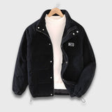 Marvin | Moderne Cord-Bomberjacke für jeden Anlass – Schwarz