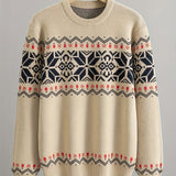 Liam | Vintage Isländischer Pullover – Khaki