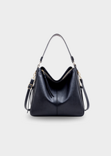 Vegane Handtasche Damen – Große Schultertasche Alltag & Büro – Blau