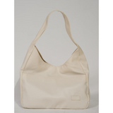 Lluvia Minimalistische Schultertasche – Creme Weiß