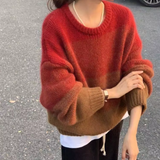 LISANNE – DER FLAUSCHIGE PULLOVER FÜR EINEN GEMÜTLICHEN HERBST – Rot