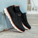 Herren Bequeme Atmungsaktive Slip-on-Schuhe | Modern – Schwarz