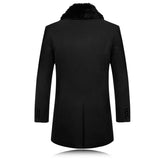 Stylischer langer mantel - marcel – Schwarz