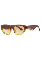 Celeste | Extravagante Cat-Eye Sonnenbrille – Braun
