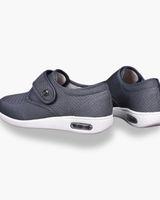 Damen Bequeme Atmungsaktive Schuhe | Extra Breite – Grau