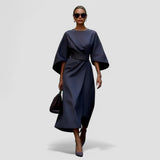 Mica | ELEGANTE KLEID – Marineblau