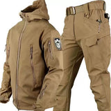 Herren Set | funktionale Winterjacke und passende Hose – Beige