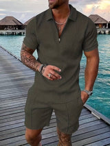 Fredric - Freizeitoutfit-Set für Herren – Armeegrün