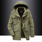 Warmer Winterparka für Herren | Lang – Grün