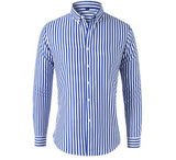 Ezra | Klassisches Streifenhemd mit modernem Twist – Blau