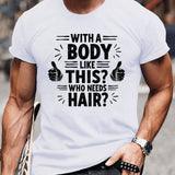 Hairy – Stylisches T-Hemd Mit Kurzen Ärmeln – Weiß