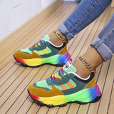 Milan – Stylische Mehrfarbige Mesh-Sneaker – Grün