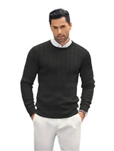 Theo – Casual Pullover für Herren – Schwarz