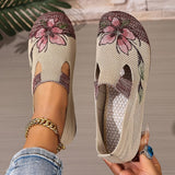 Xara - floraler Slipper – Burgunder