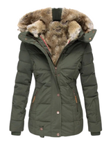 Lisa | Wärmeisolierende Damenjacke für Frauen Outdoor – Armeegrün