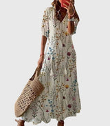 Amalia™ | Retro Bohemian Sommerkleid – Floral