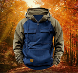 William™ | Multifunktionaler Winter-Hoodie – Blau