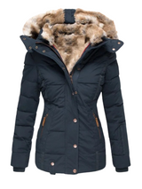 Lisa | Wärmeisolierende Damenjacke für Frauen Outdoor – Dunkelblau