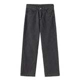 Arlys Gerade Jeans mit hoher Taille – Schwarz