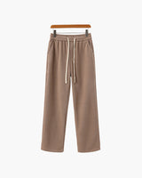 Leonardo | Herren Cordhose mit weitem Bein & Kordelzug – Braun
